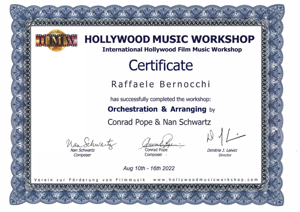 Orchestration & Arranging Certificate